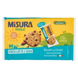 8002590081843Misura Privolat Biscotti Con Cereali e Gocce di Cioccolato 280gr