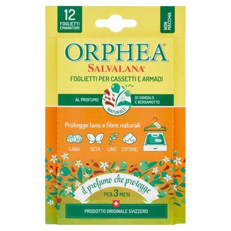 8001365182402Orphea Salvalana Cassetti E Armadi Sandalo & Bergamotto 12pz