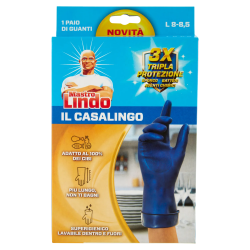8005830013482Mastro Lindo Guanti Il Casalingo Taglia L 8/8,5 1pz