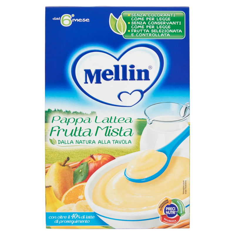 8000050537701 Mellin Pappa Lattea Frutta Mista 250gr