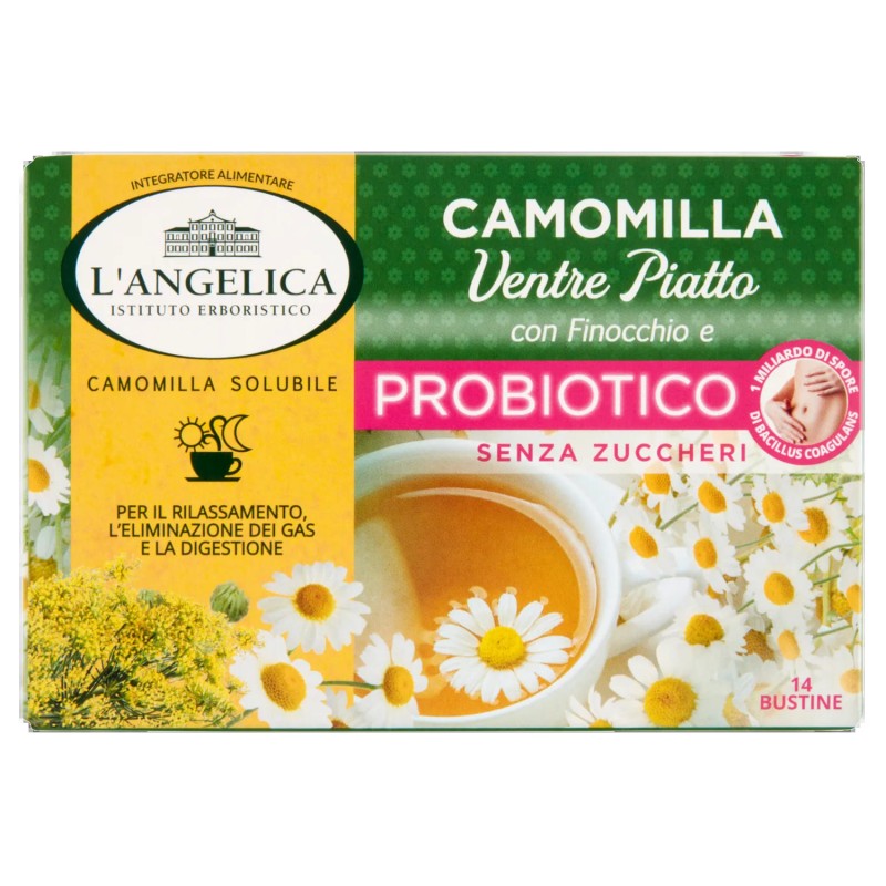 8017331085516 L'angelica Camomilla Ventre Piatto Con Finocchio 14 Filtri