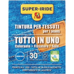 3045206158251Super Iride Colorazione Per Tessuti Tutto In Uno Jeans Blu 350gr