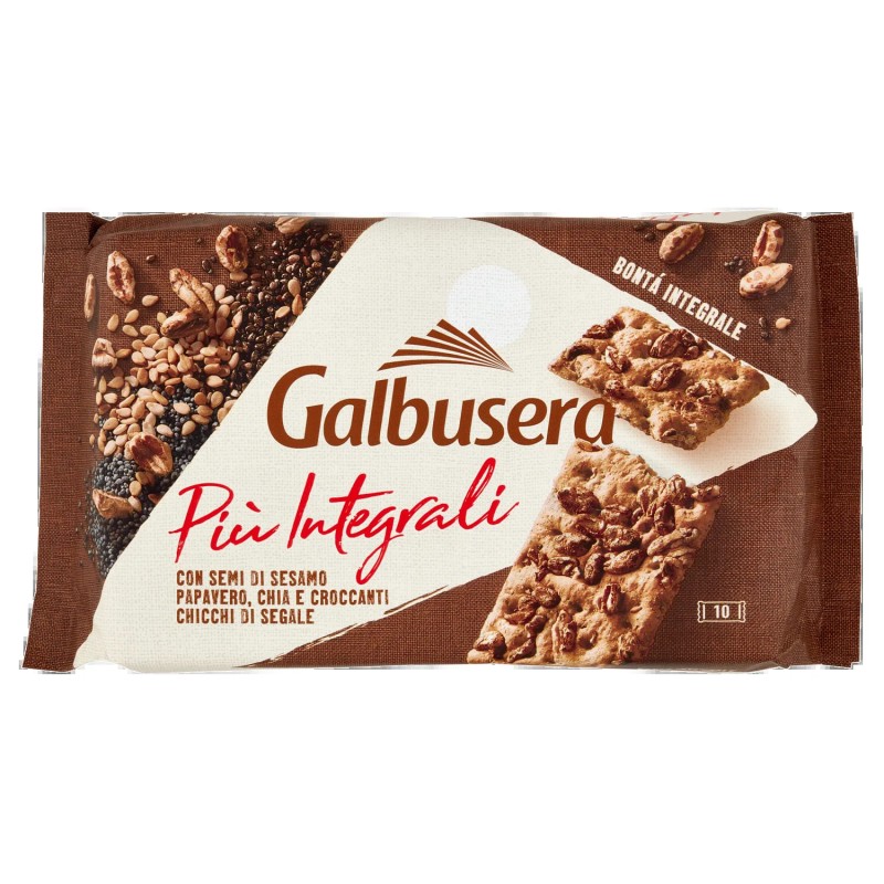 8002190002965Galbusera Più Integrali Crackers 10x38gr