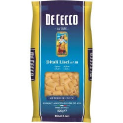 8001250120588 De Cecco 058 Ditali Lisci 500gr