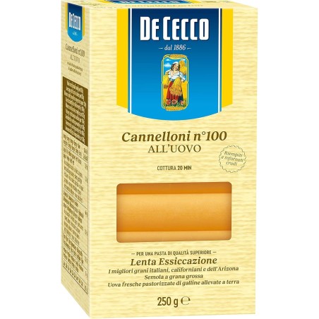 8001250201003 De Cecco Cannelloni All'Uovo 250gr