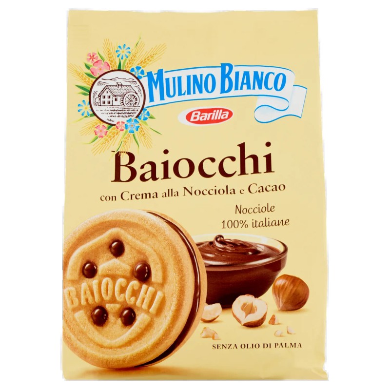 8076809573252 Mulino Bianco Baiocchi Nocciola 260gr