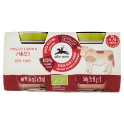 8009004810525 Alce Nero Omogeneizzato Manzo Bio 2x80gr