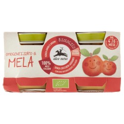 8009004810464 Alce Nero Omogeneizzato Mela Bio 2x80gr