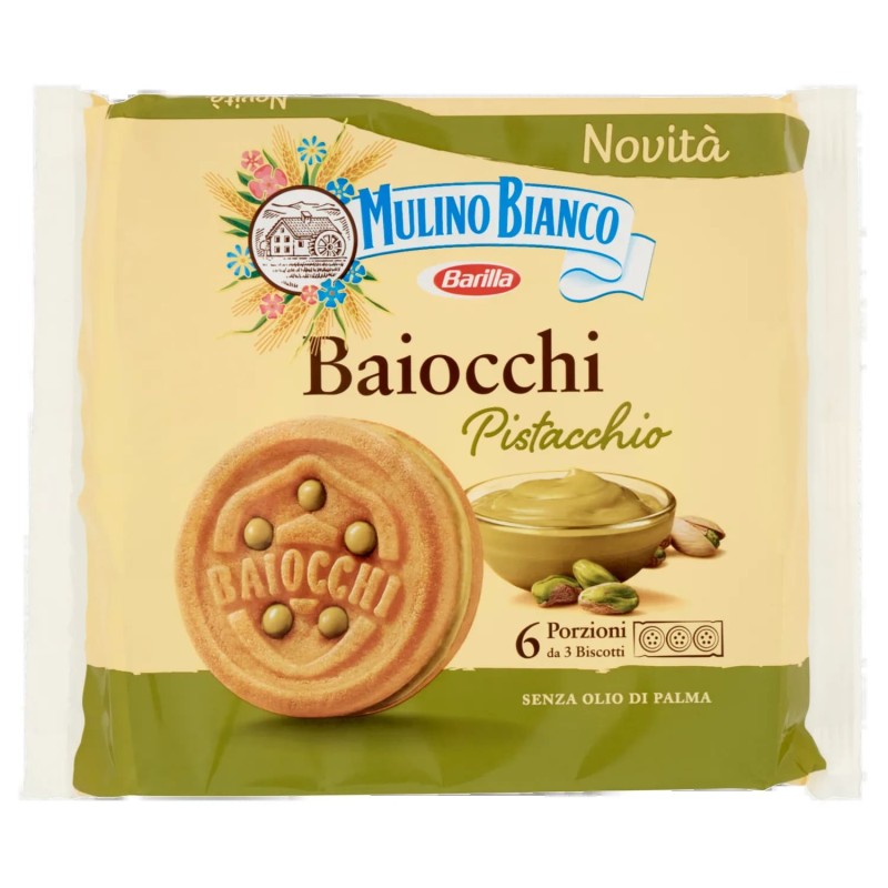 8076809581318 Mulino Bianco Baiocchi Pistacchio 168gr