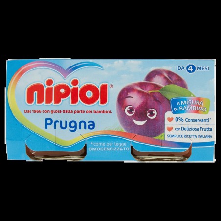 8001040093757 Nipiol Omogeneizzato Prugna 2x80gr