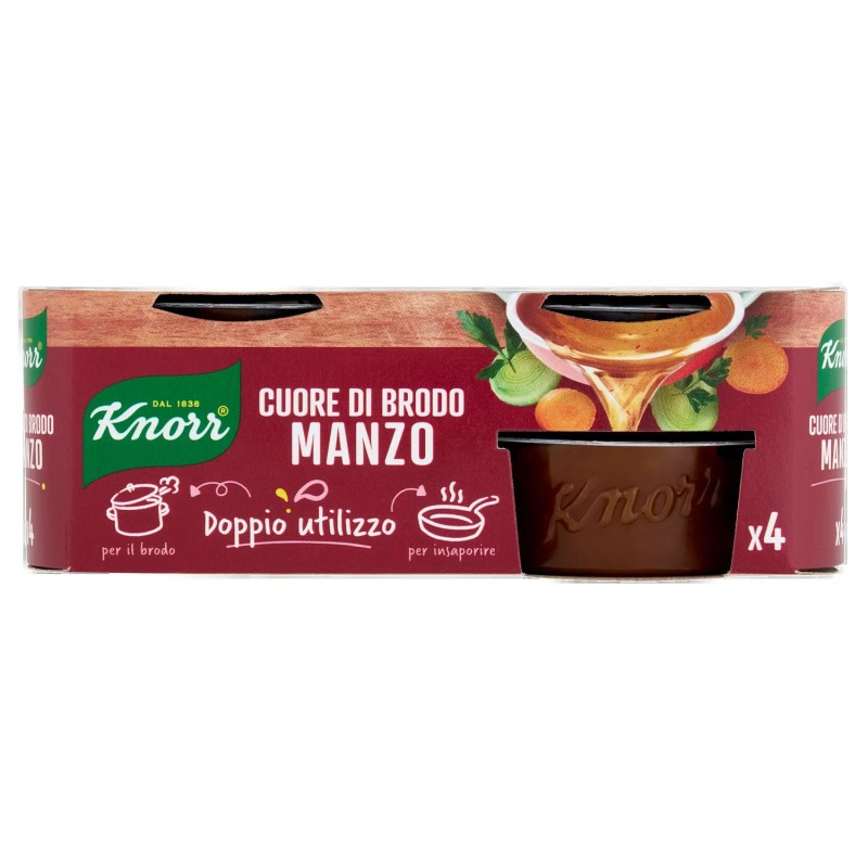 8720182953421 Knorr Cuore di Brodo Manzo 4x28gr