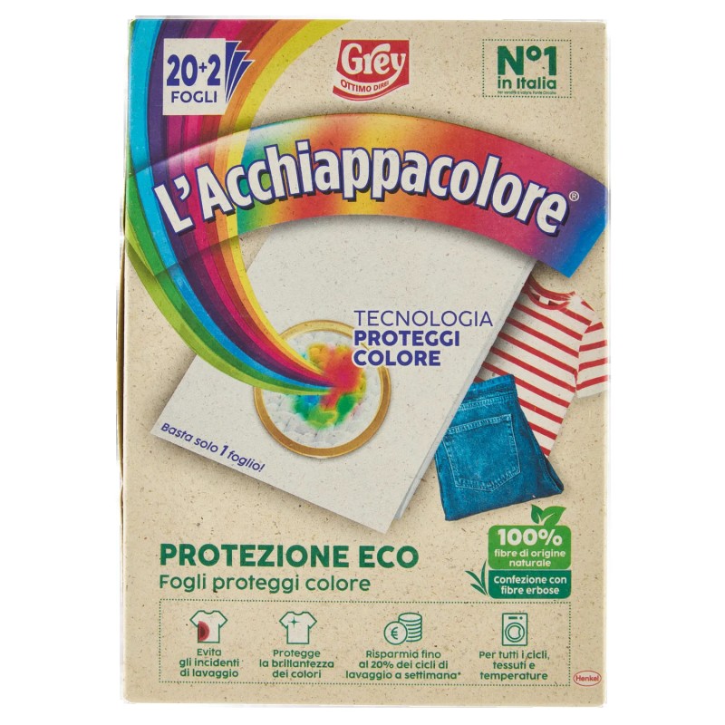 8015100579518 Grey L'Acchiappacolore Protezione Eco 20+2pz