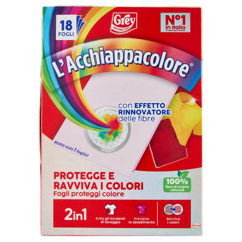 8015100579426 Grey L'Acchiappacolore Protegge E Ravviva I Colori 18pz