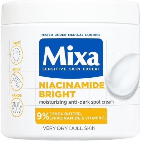 3600551164489 Mixa Body Crema Niacinamide Bright 400ml