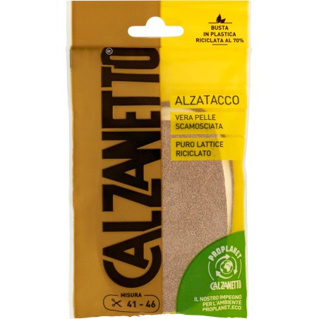 8004235008772 Calzanetto Alzatacco Pelle Scamosciata Misura 41/46 2pz
