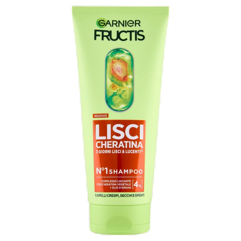 3600542638784 Fructis Shampoo N°1 Lisci Cheratina 200ml