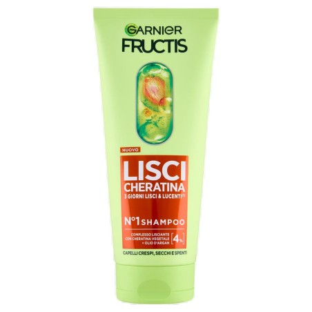 3600542638784 Fructis Shampoo N°1 Lisci Cheratina 200ml