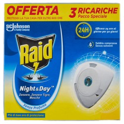 5000204040920RAID NIGHT & DAY RICARICA SENZA PROFUMO 3PZ