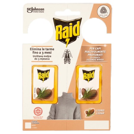 5000204304909 Raid Anti Tarme Gel Cedro 2x3gr