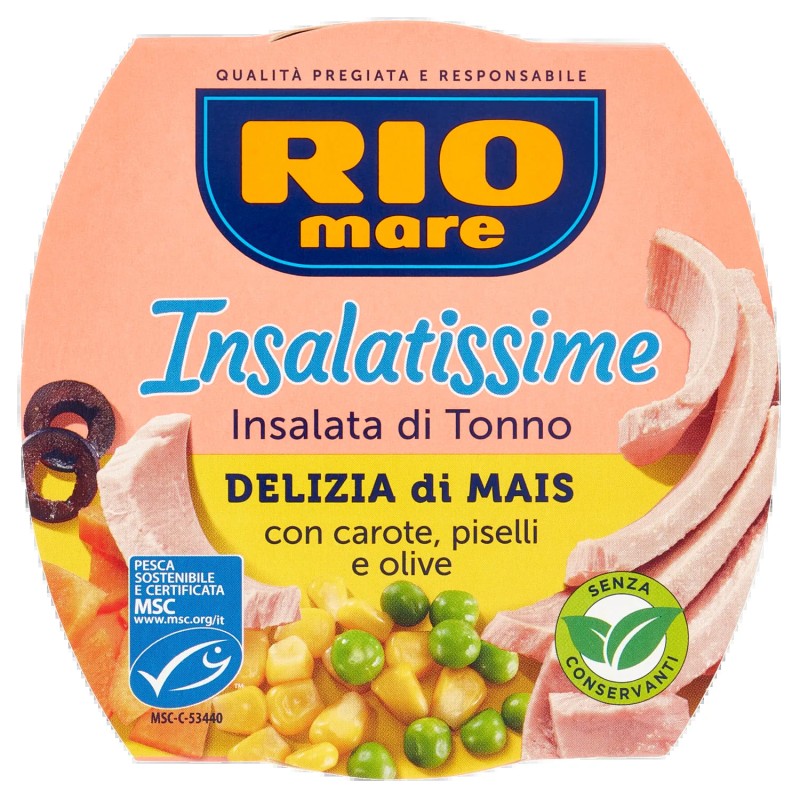 8004030750357 Rio Mare Insalatissime Delizia Di Mais 160gr 8004030750357 Rio Mare Insalatissime Delizia Di Mais 160gr