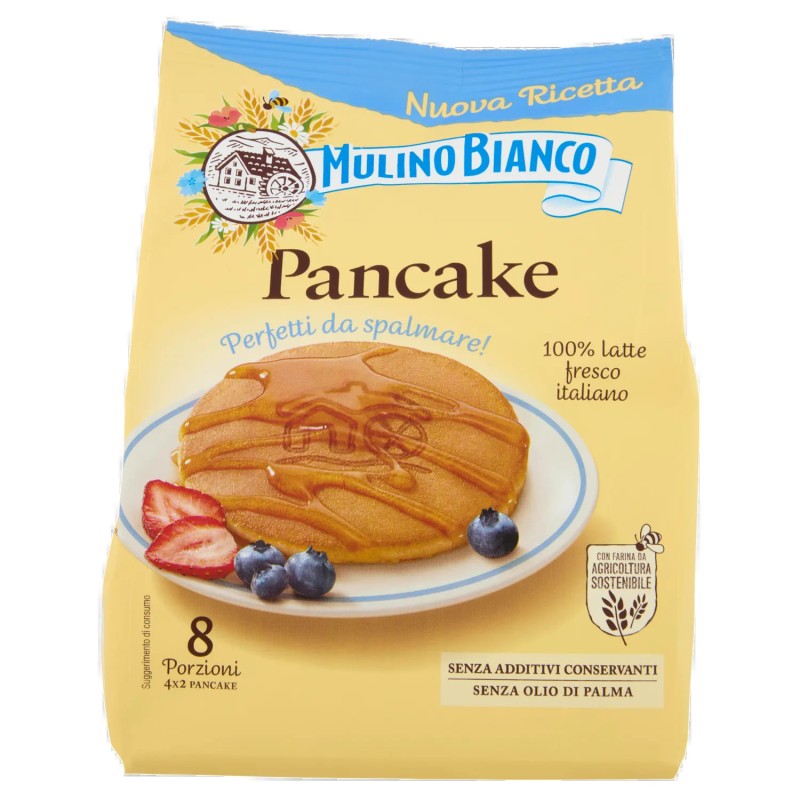 8076809579476 Mulino Bianco Pancake 8 Porzioni 280gr 8076809579476 Mulino Bianco Pancake 8 Porzioni 280gr
