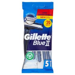3014260201753 Gillette Blue II Usa & Getta New 5pz