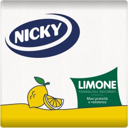 8004260441827 Nicky Tovaglioli Limone 2 Veli 38x38cm 35pz