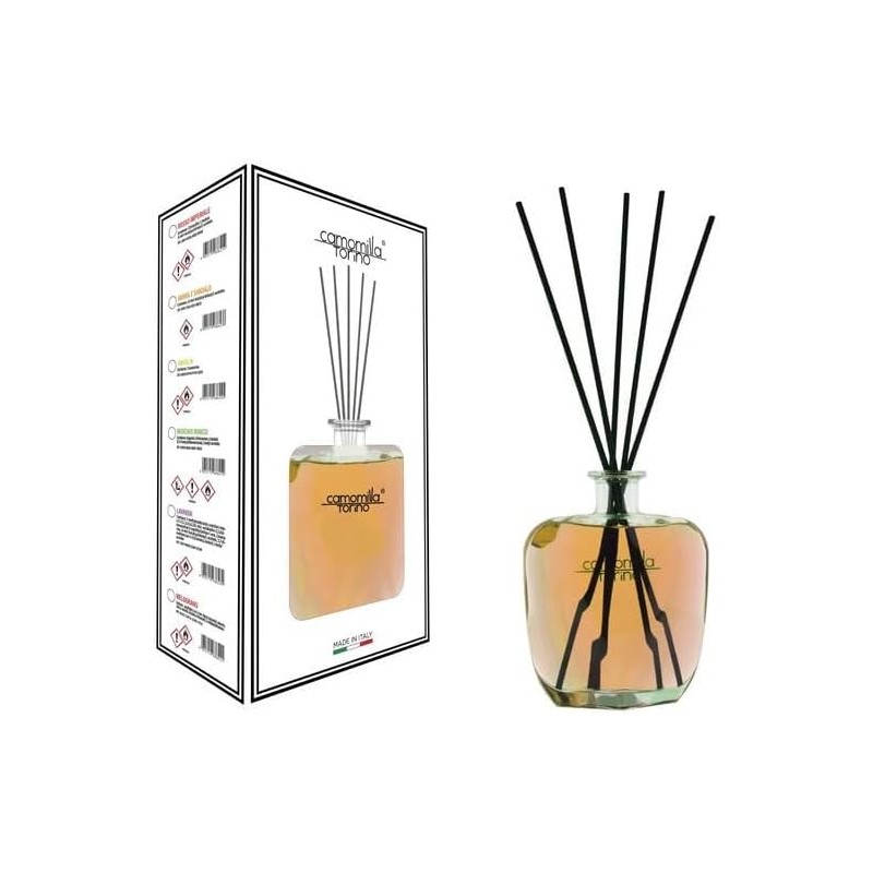 8055719686238 Camomilla Torino Diffusore Supreme Con Midollini Ambra e Sandalo 700ml