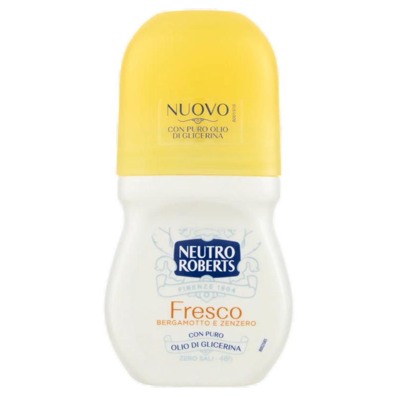 80838258 Neutro Roberts Deo Roll Fresco Bergamotto e Zenzero 50ml