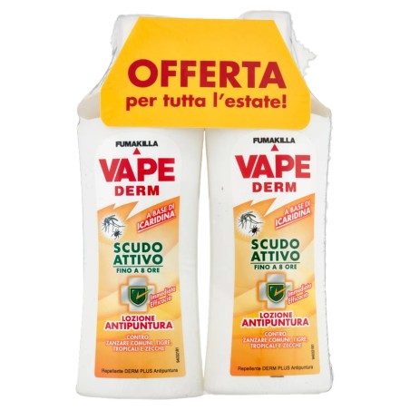 8055136822417 Vape Derm Scudo Attivo Lozione Antipuntura 2x100ml