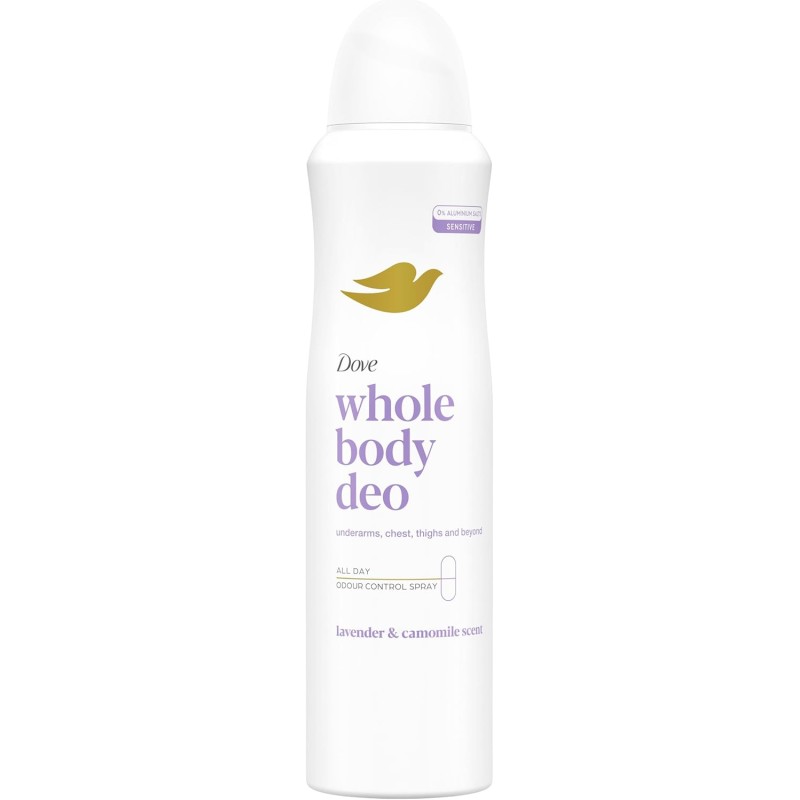 8720181595141 Dove Deo Spray Whole Body Lavander& Camomille Scent 150ml