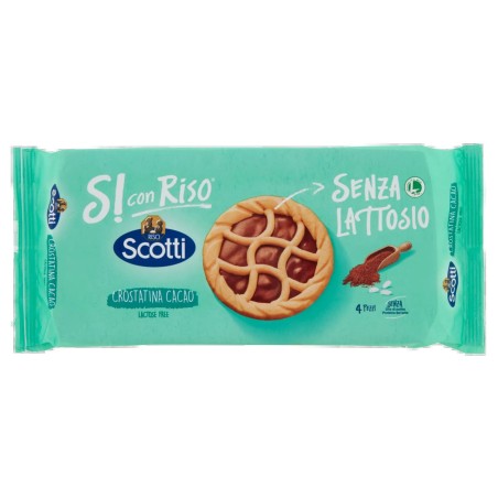 8001860185045 Si Con Riso Crostatina Cacao 4x36gr