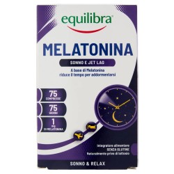 8000137001910 Equilibra Melatonina Sonno e Jet Lag 75 Compresse
