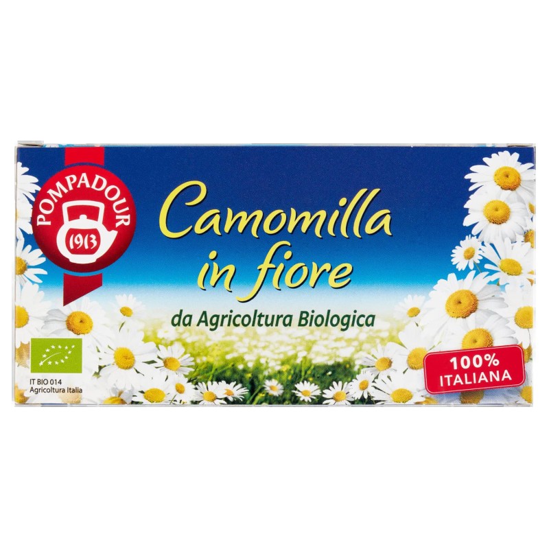 8002355000201 Pompadour Camomilla In fiore Da Agricoltura Biologica 15x2gr 8002355000201 Pompadour Camomilla In fiore Da Agricoltura Biologica 15x2gr