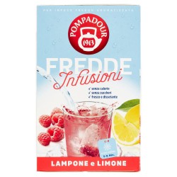 8002355462757 Pompadour Fredde Infusioni Lampone e Limone 18x2,5gr