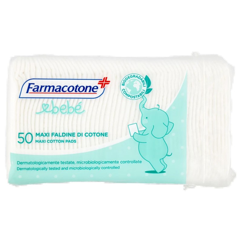 8003350513079 Farmacotone Bebé Maxi Faldine di Cotone 50pz 8003350513079 Farmacotone Bebé Maxi Faldine di Cotone 50pz