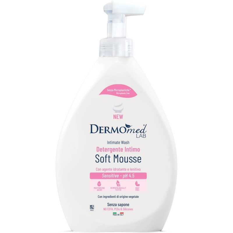 8050999570048 Dermomed Detergente Intimo Soft Mousse Sensitive 600ml