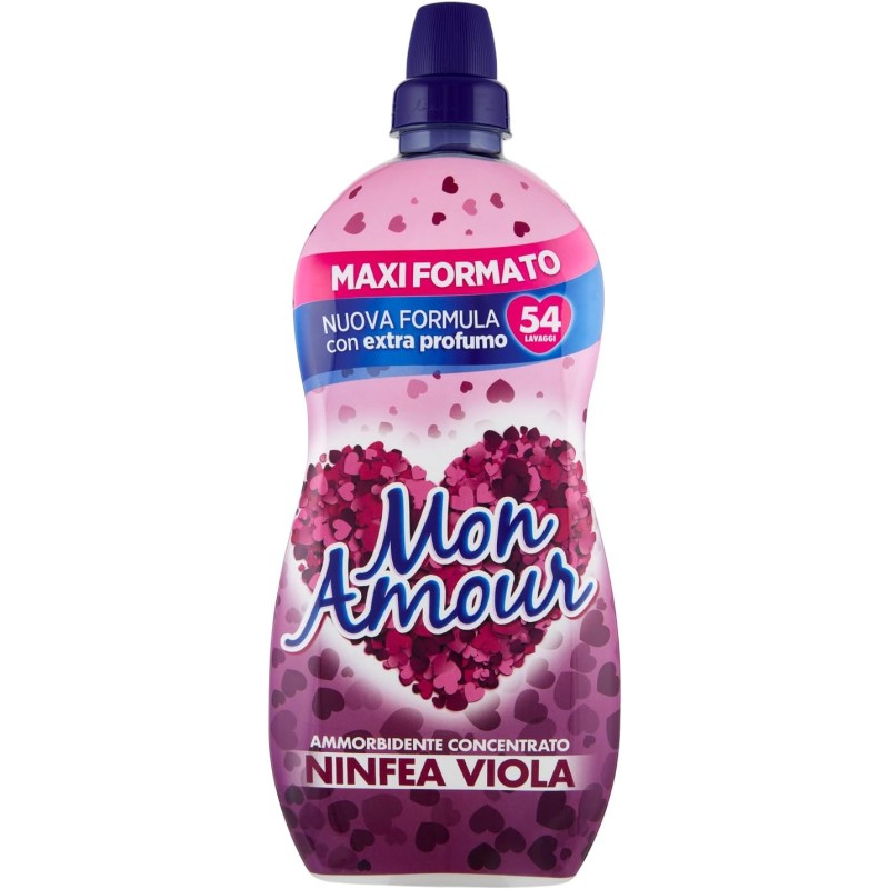 8001280070686 Mon Amour Ammorbidente Concentrato Ninfea Viola 54 Misurini 1350ml