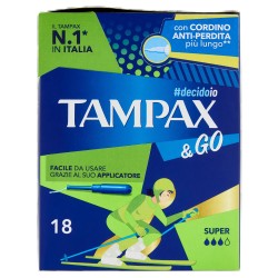 8001480411463 Tampax & Go Super 18pz