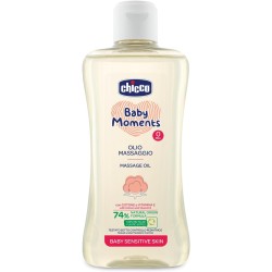 8058664129331 Chicco Baby Moments Olio Massaggio Sensitive 200ml
