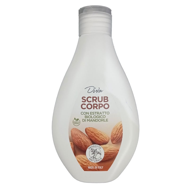 8051407321900 Diva Scrub Corpo Con Estratto Biologico di Mandorle 250ml