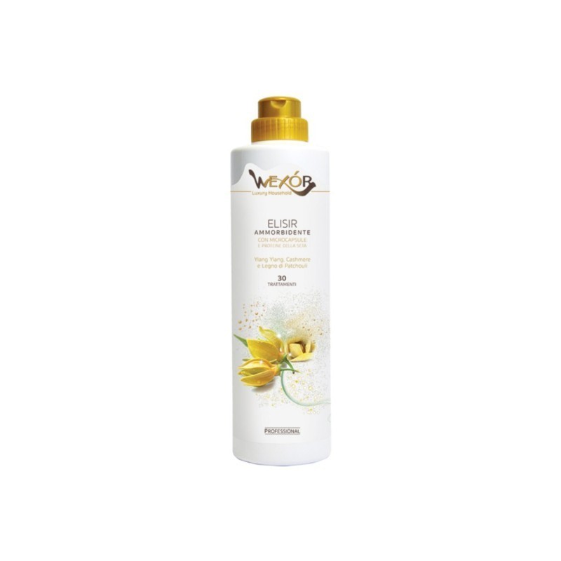 8054729631290 Wexor Elixir Ammorbidente Ylang Ylang, Cashmere E Legno Di Patchouly 30 Misurini 750ml