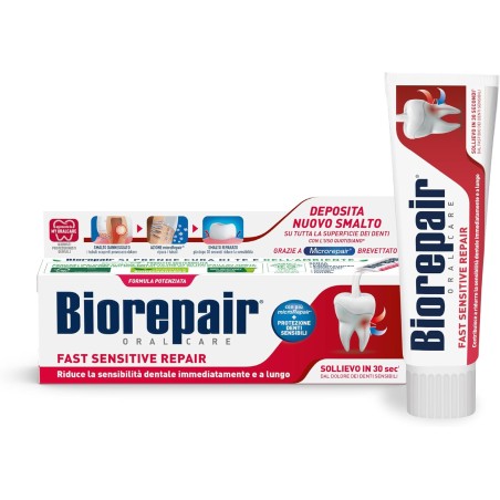 8017331097205 Biorepair Dentrificio Fast Sensitive 60ml