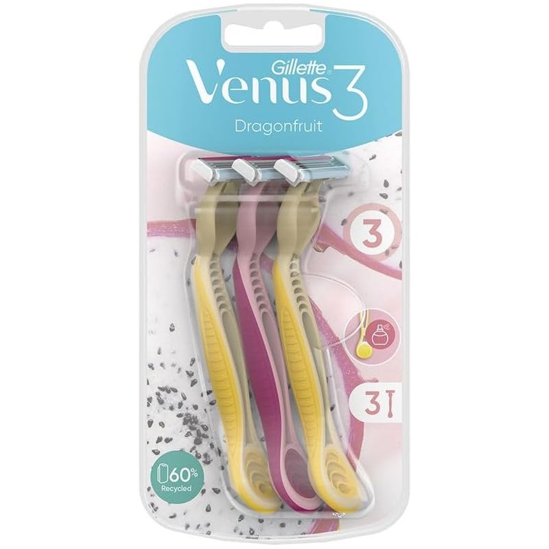 7702018615001 Gillette Rasoio Venus 3 Dragonfruit 3pz