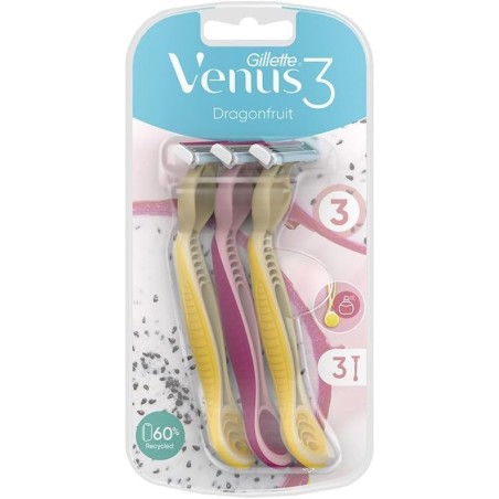7702018615001 Gillette Rasoio Venus 3 Dragonfruit 3pz
