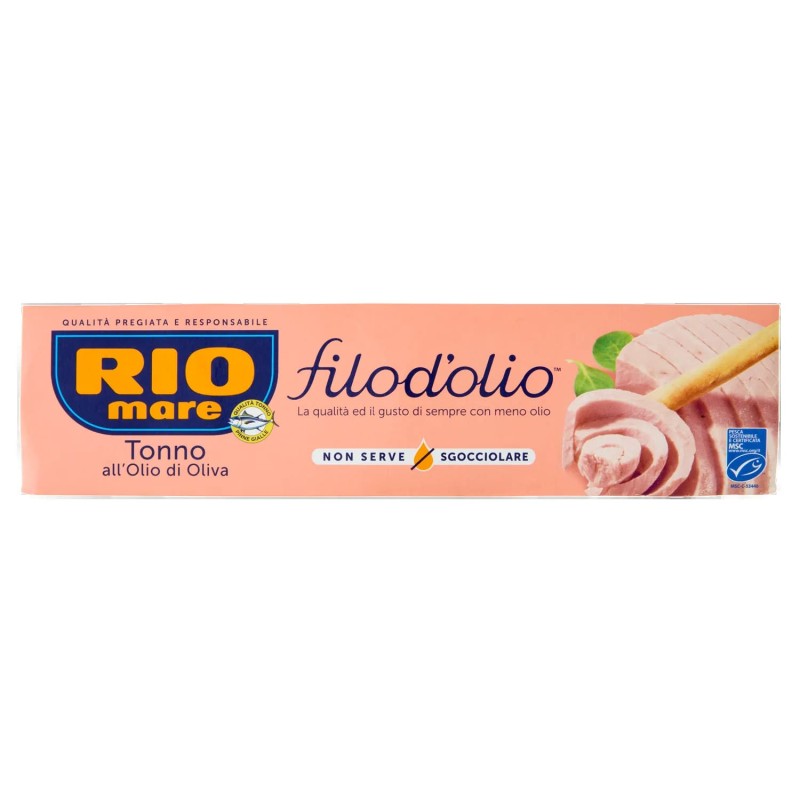 8004030104006 Rio Mare Tonno Filo D'Olio All'Olio di Oliva 4x65gr