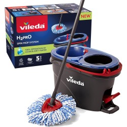 4023103254237 Vileda Kit H2 Pro Spin Mop System 1pz