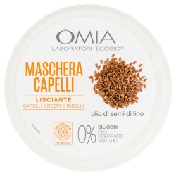 8021983810136 Omia Laboratori Ecobio Maschera Capelli Lisciante Olio Di Semi Di Lino 250ml