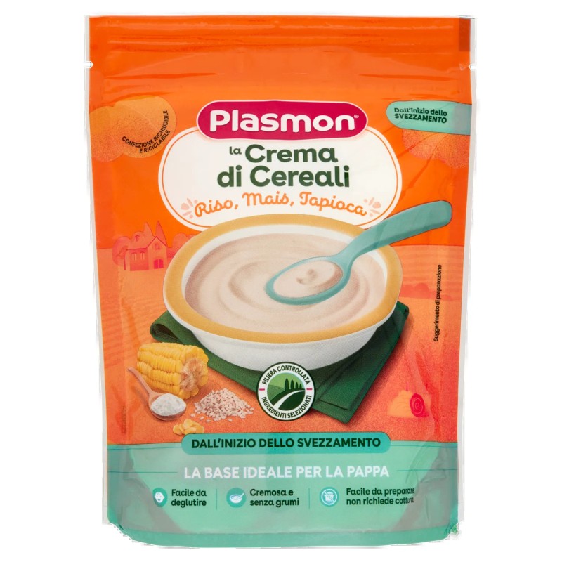 Plasmon Crema Cereali Riso, Mais e Tapioca New 200ml