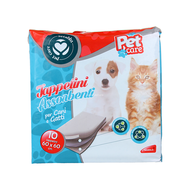 Setablu Pet Tappetini Assorbenti 60x60cm 10pz